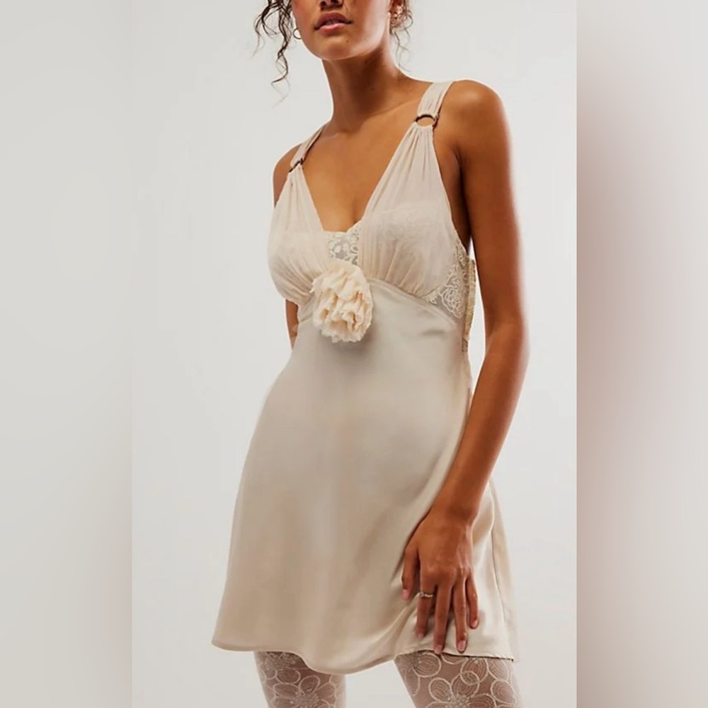Free People Intimately - Always And Forever Mini Slip, Medium, NWOT